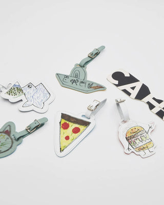 Étiquette à bagages Pizza