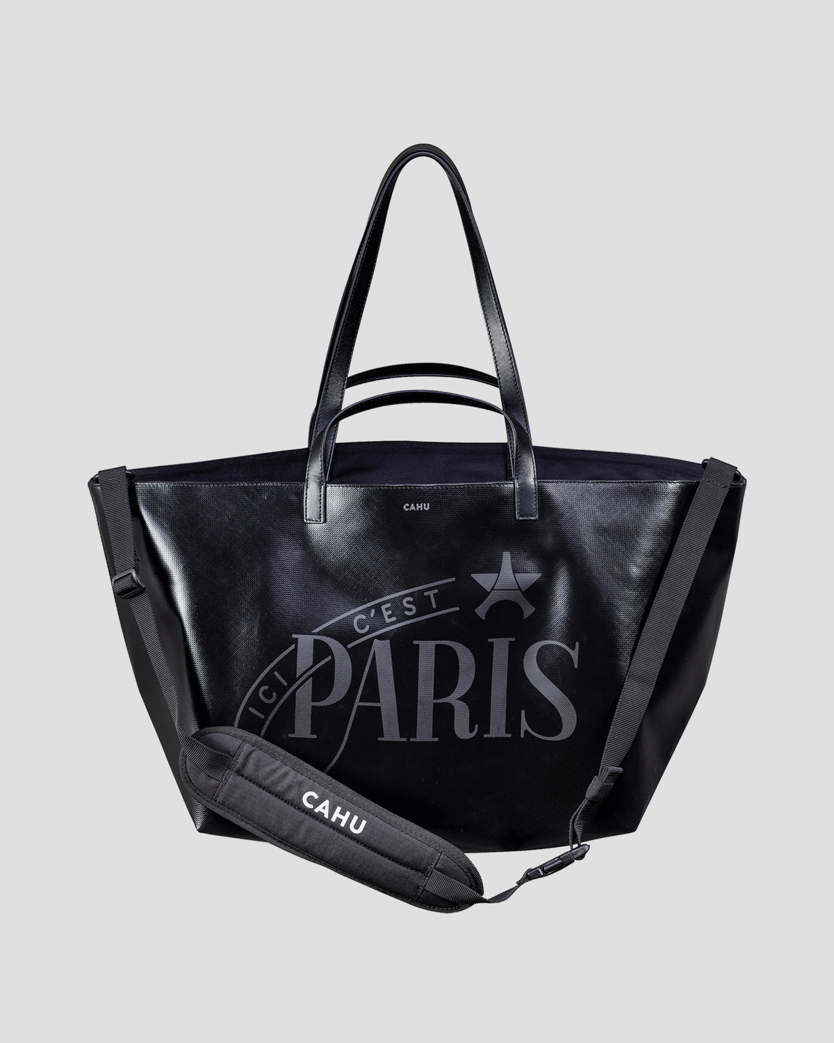LE PRATIQUE M | PSG x CAHU | PVC Canvas Tote Bag