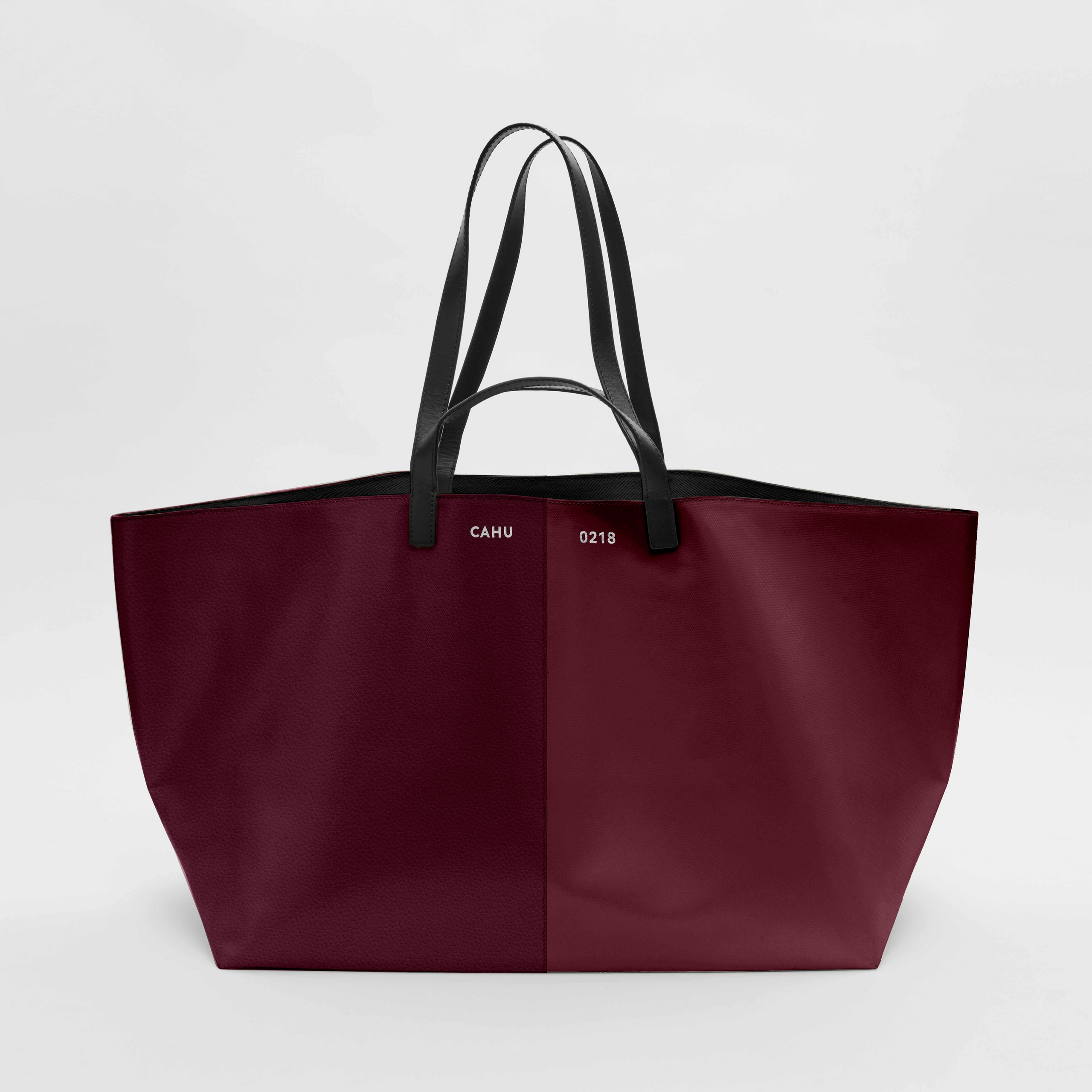 LE PRATIQUE CUIR-PVC BURGUNDY/BURGUNDY